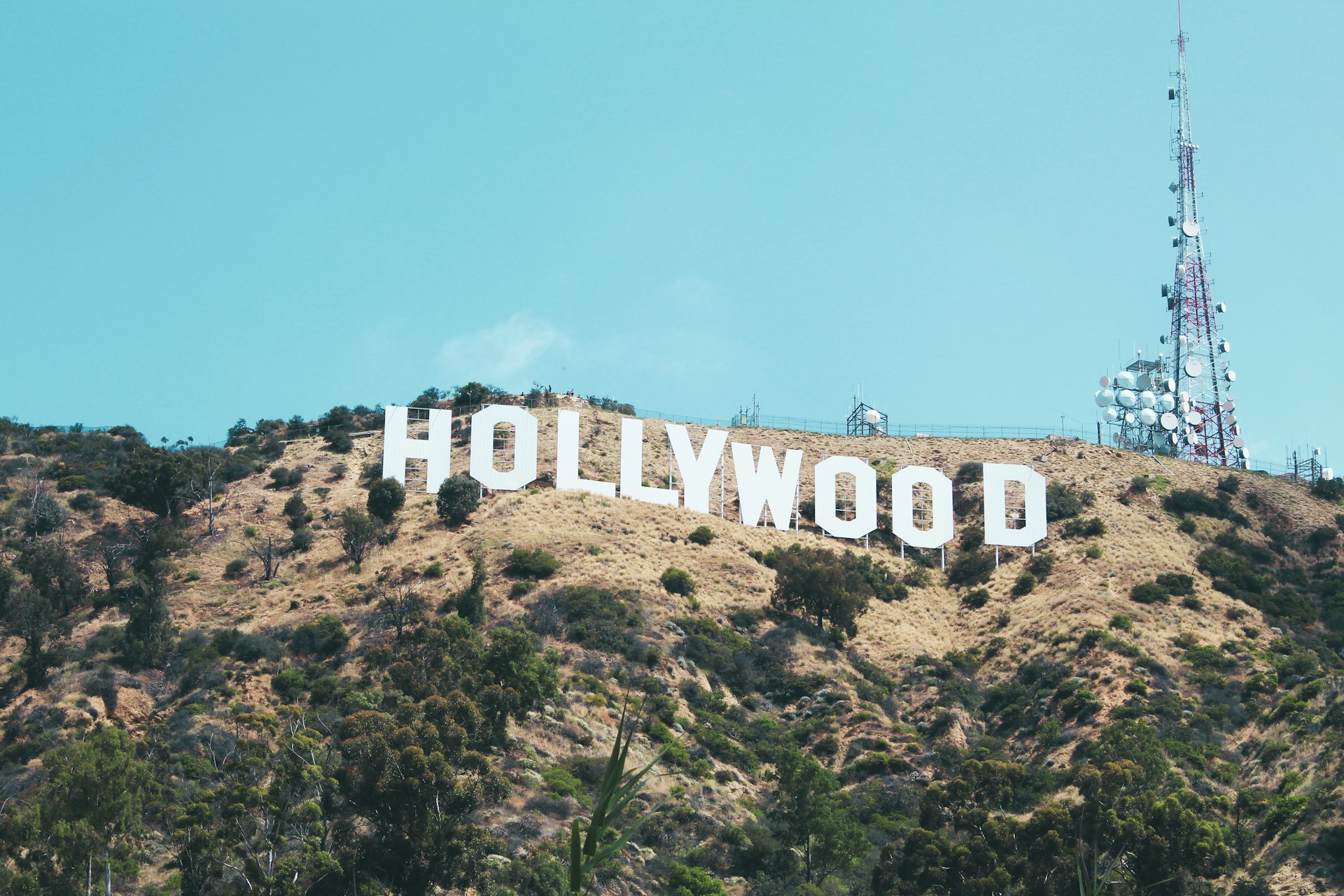 Hollywood sign in Hollywood, Los Angeles, California.